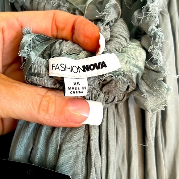 Nova Babe Long Flowy Boho Chic Grecian Low back Tank Dress! Stunning!😍 NWT - Picture 8 of 10